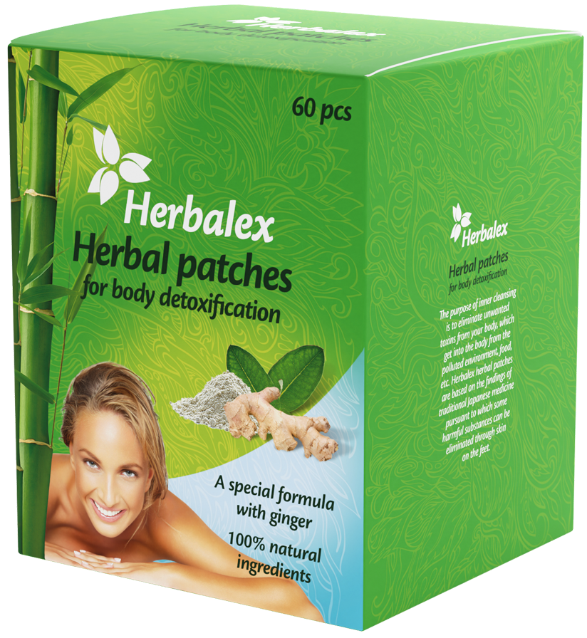 Herbalex Parches de hierbas para limpiar el cuerpo 60 uds.